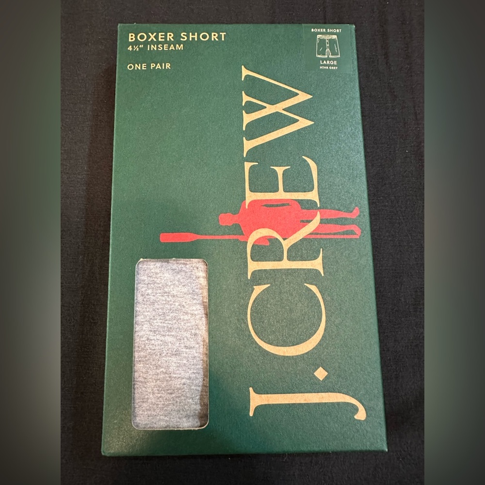 J. Crew Heather Gray Boxer Shorts